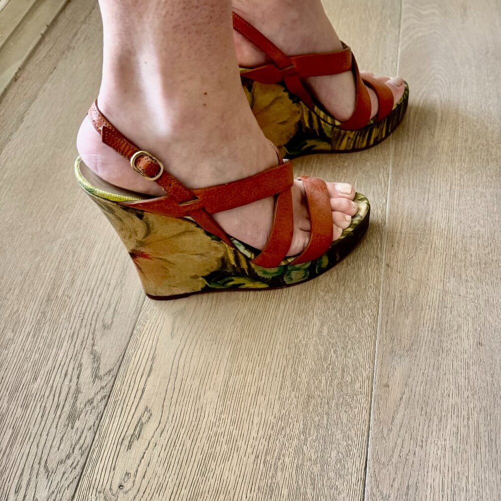 Vintage Valentino Wedge Sandals